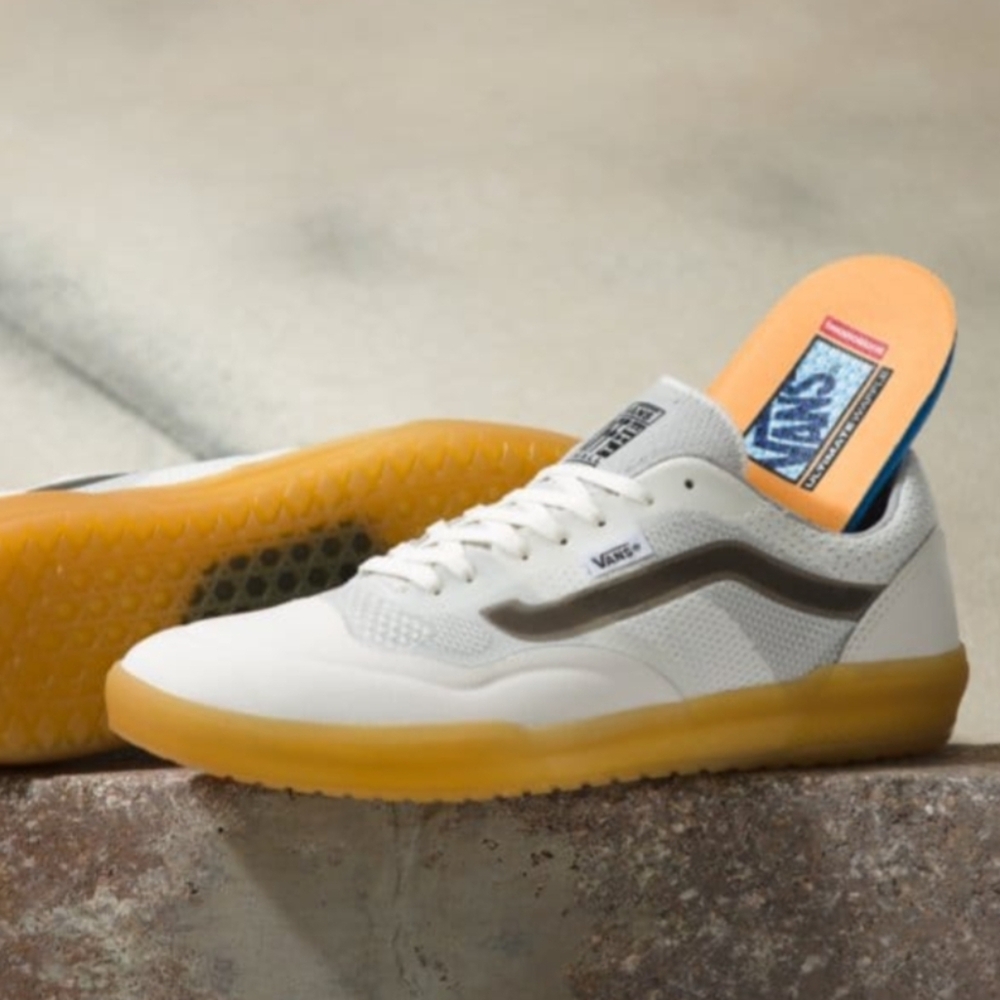 Vans Ave Pro Knit Men 8 White Gum bottom UltimateWaffle 112025